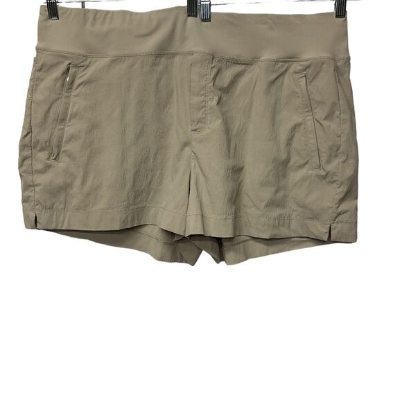 Athleta Women's Trekkie North‎ Short Size 22 Beige Elastic Waist Outdoor Active - Picture 2 of 16
